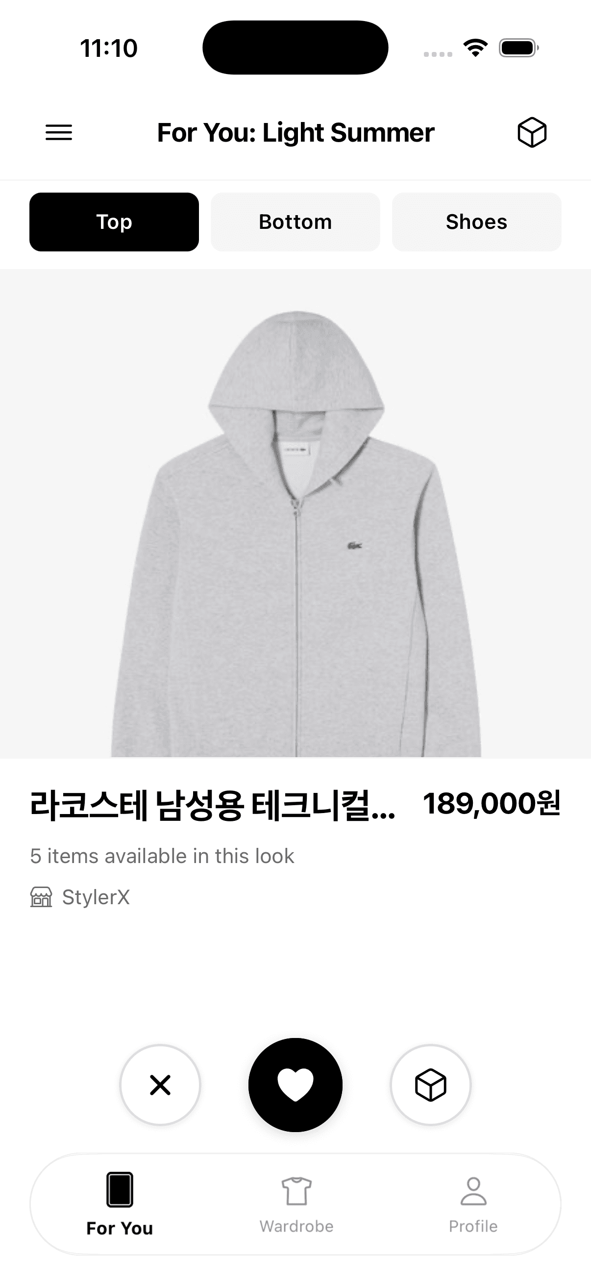 Get personalized outfit recommendations